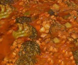 خورش سویا و کلم بروکلی