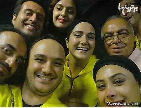 باران کوثری، احسان کرمی و آزاده صمدی در تئاتر