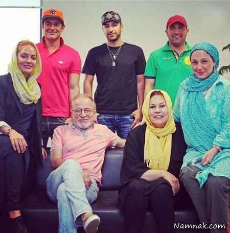 بهنوش بختیاری در کنار مهناز افشار و محمدرضا گلزار