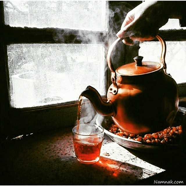 پست عاشقانه بهنوش بختیاری قوری چایی