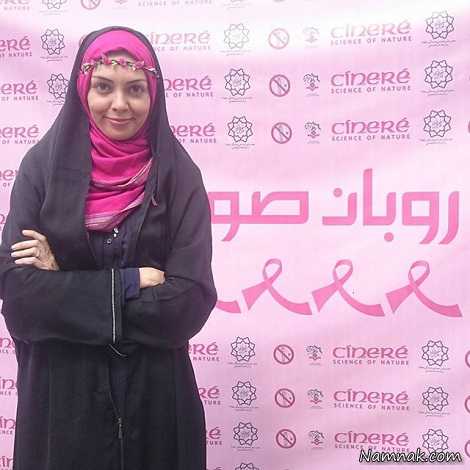 آزاده نامداری با ربان قرمز آزاده نامداری با ربان قرمز