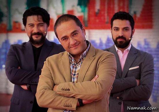 رامبد جوان ، امیرحسین مدرس و امیرحسین صدیقی در خندوانه رامبد جوان ، امیرحسین مدرس و امیرحسین صدیقی