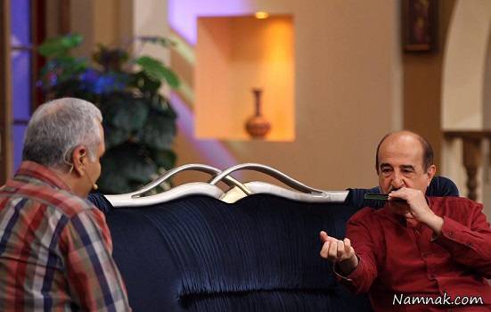 منوچهر آذری و مدیری در دورهمی منوچهر آذری در دورهمی