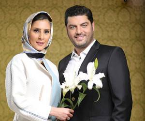 سام درخشانی و همسرش