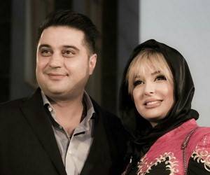 نیوشا ضیغمی و همسرش