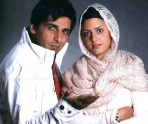 حمید گودرزی و همسرش