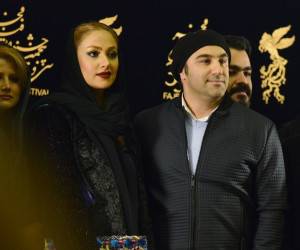 محسن تنابنده و همسرش