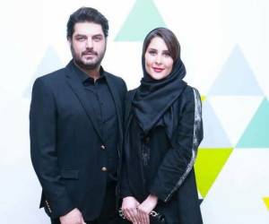 سام درخشانی و همسرش