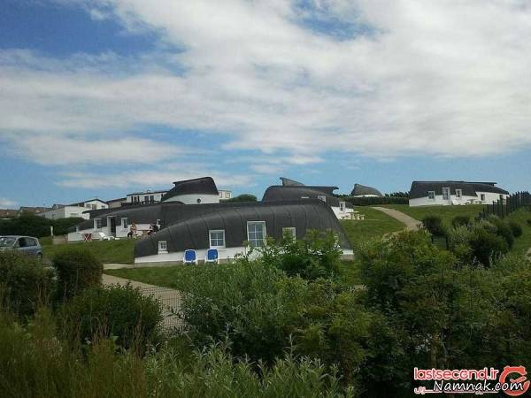 محله ای دیدنی با خانه های قایقی + عکس خانه های قایقی