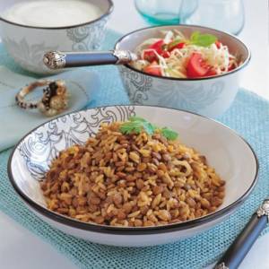 عدس پلو لبنانی