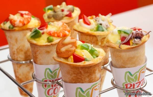 طرز تهیه پیتزا قیفی پیتزا قیفی