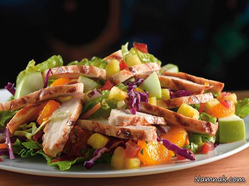سالاد مرغ و آناناس سالاد مرغ