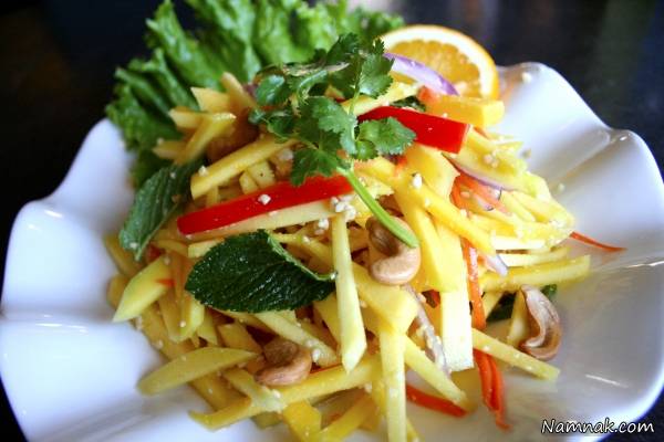 سالاد سبز با انیه سالاد سبز