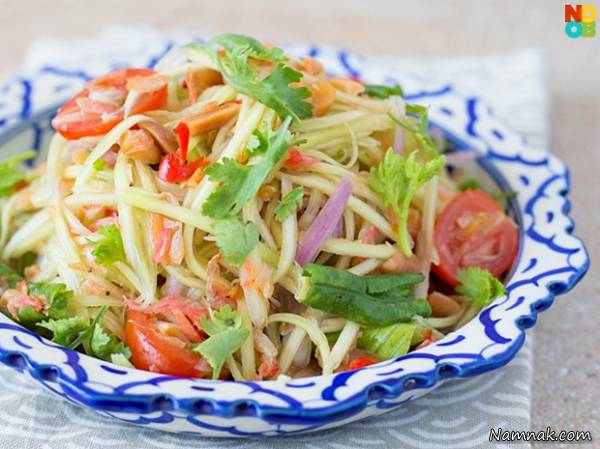 طرز تهیه سالاد سبز با انبه سالاد سبز با انبه