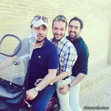 احسان علیخانی موتورسواری احسان علیخانی