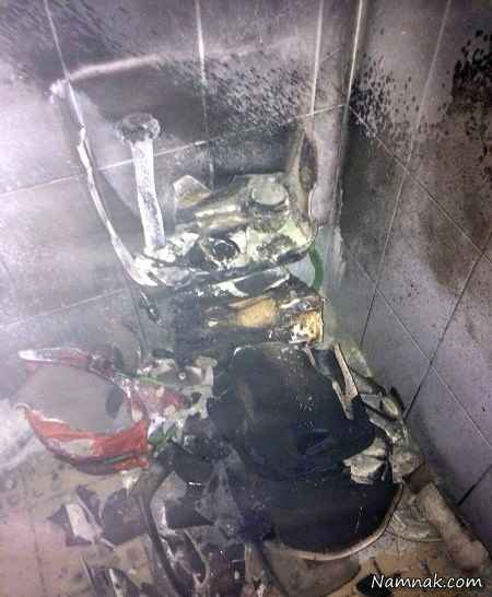 انفجار دستشویی به خاطر سوسک