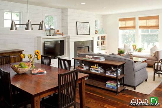 جدا کردن بخش ها و فضاهای خانه بدون دیوار مشخص کردن فضاهای خانه