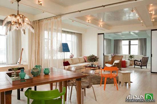 جدا کردن بخش ها و فضاهای خانه بدون دیوار مشخص کردن فضاهای خانه