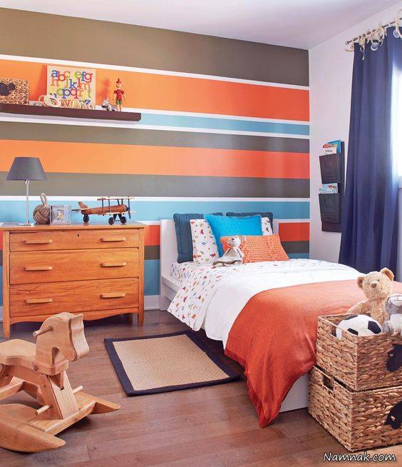 مدل کاغذ دیواری راه راه دکوراسیون راه راه