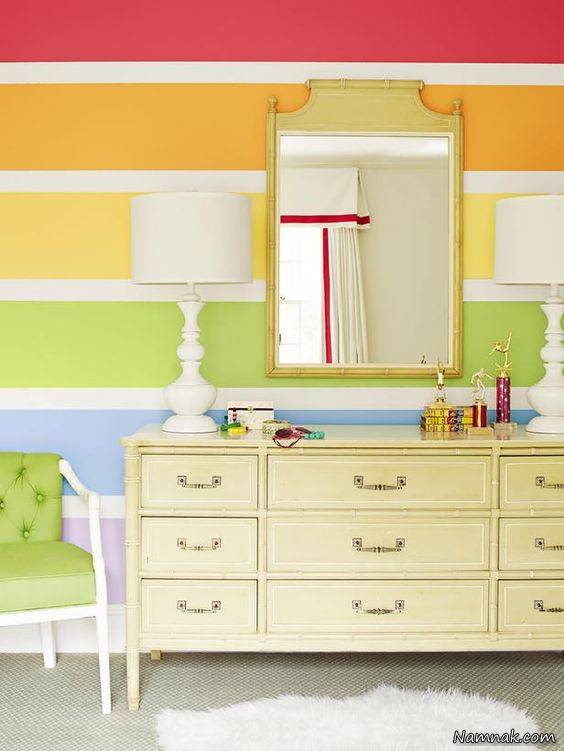 دکوراسیون راه راه منزل دکوراسیون راه راه