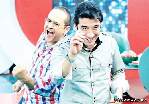 رامبد جوان ومهمانان فوتبالیستش رامبد جوان وخند وانه اش