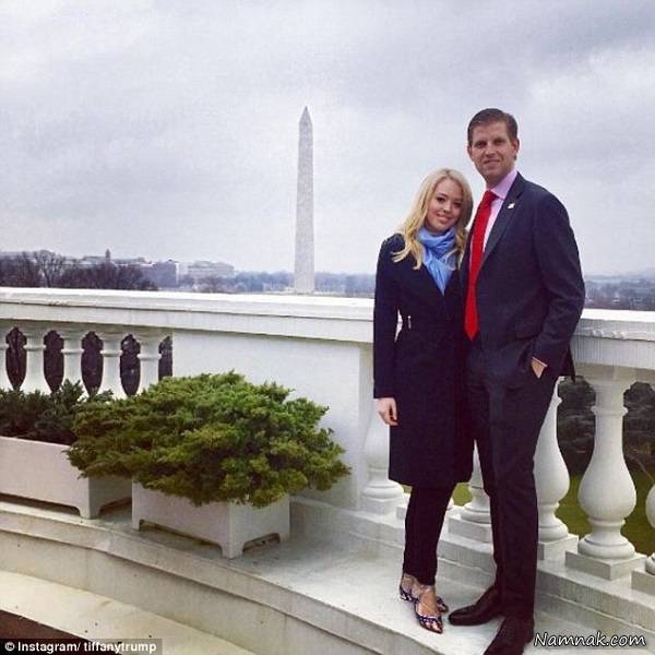 عکس تیفانی ترامپ و پسر بزرگ دونالد تیفانی ترامپ
