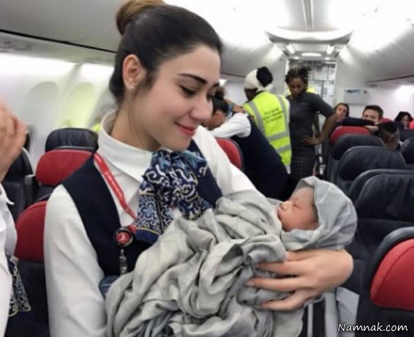 زایمان در هواپیما ترکیه ای زایمان در هواپیما