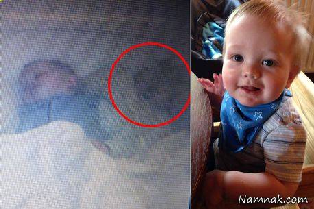 روح بچه خوابیده کنار پسر 18 ماهه روح بچه