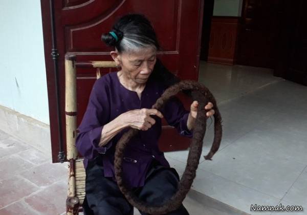 موهای پیرزن