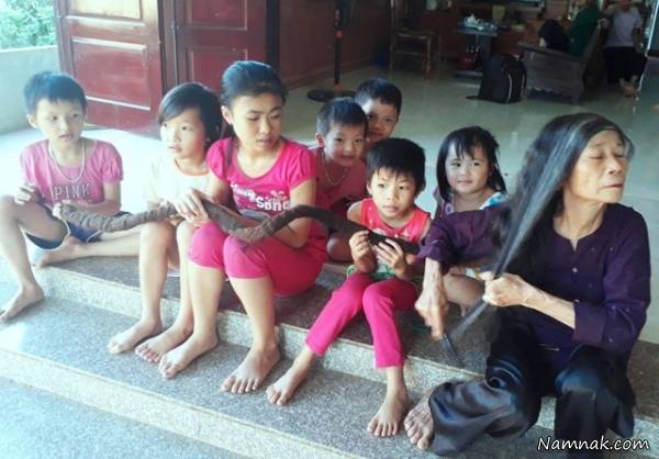 موهای پیرزن