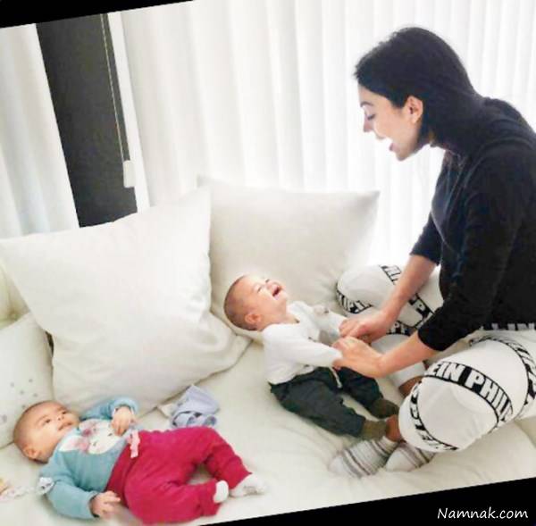 دوقلوها و نامزد رونالدو جورجینا نامزد رونالدو جورجینا