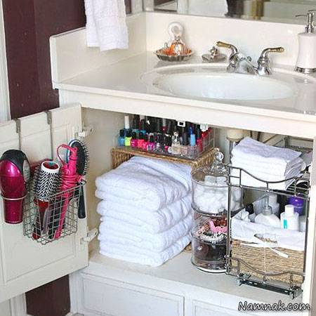 خانه مرتب و منظم با دستشویی زیبا خانه مرتب و منظم