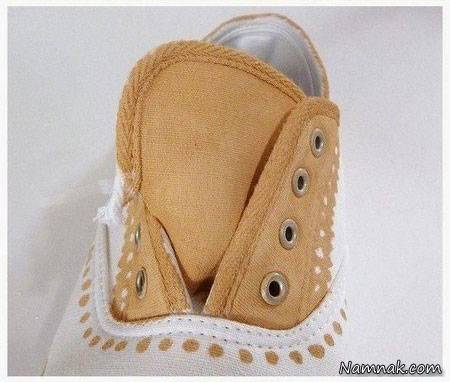 تزیین کتونی با رنگهای شیک تزیین کتونی