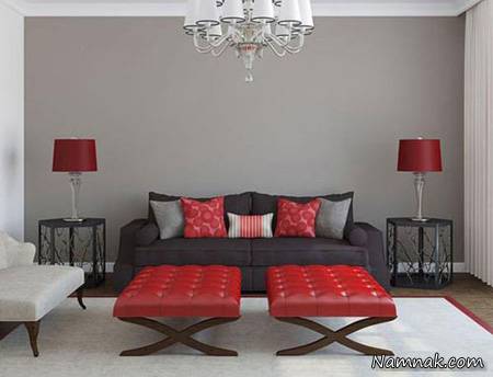 دکوراسیون رنگ قرمز