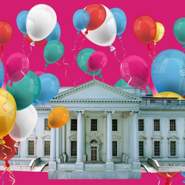 بادکنک در کاخ سفید