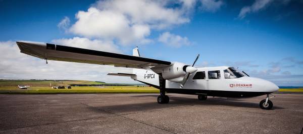 کوتاه ترین پرواز جهان بین دو جزیره در شمال اسکاتلند